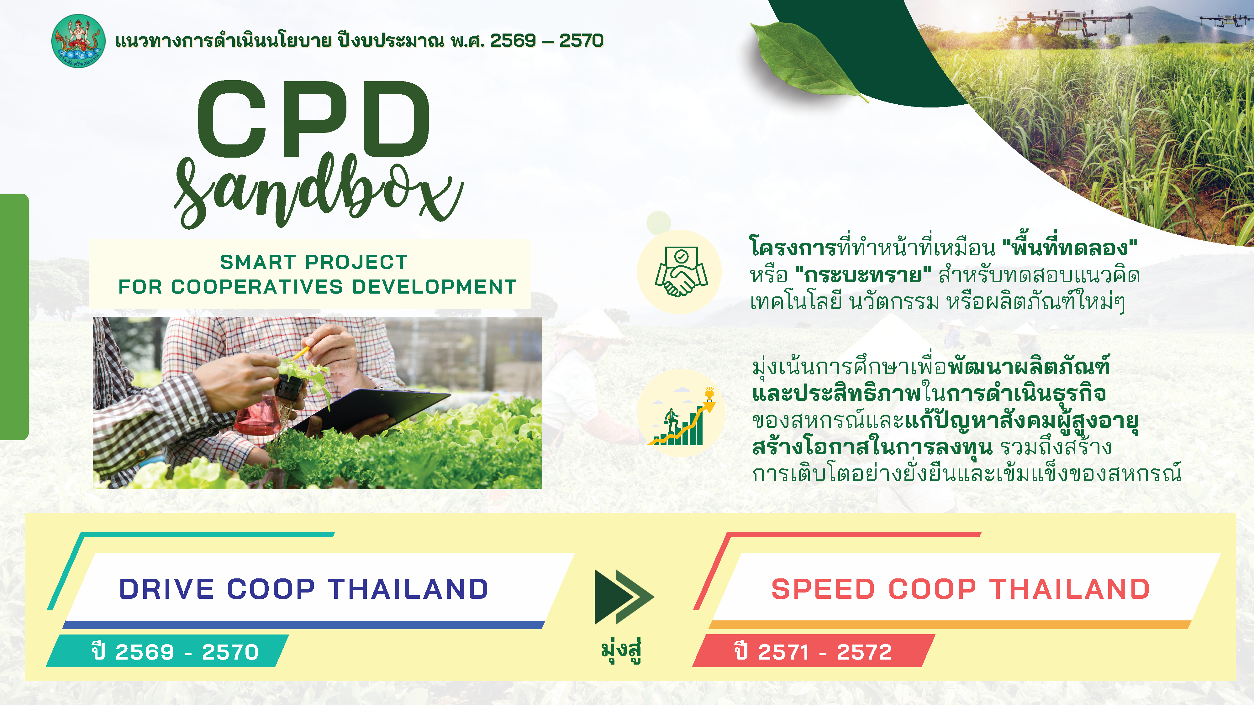 แนวทางการดำเนินนโยบาย ปีงบประมาณ พ.ศ.2569 - 2570